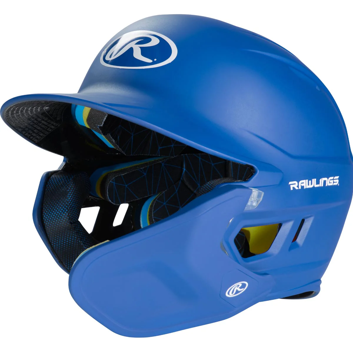 Rawlings Junior One Tone MACH Adjust Left Hand Batter Helmet with Adjustable Faceguard One - Image 3
