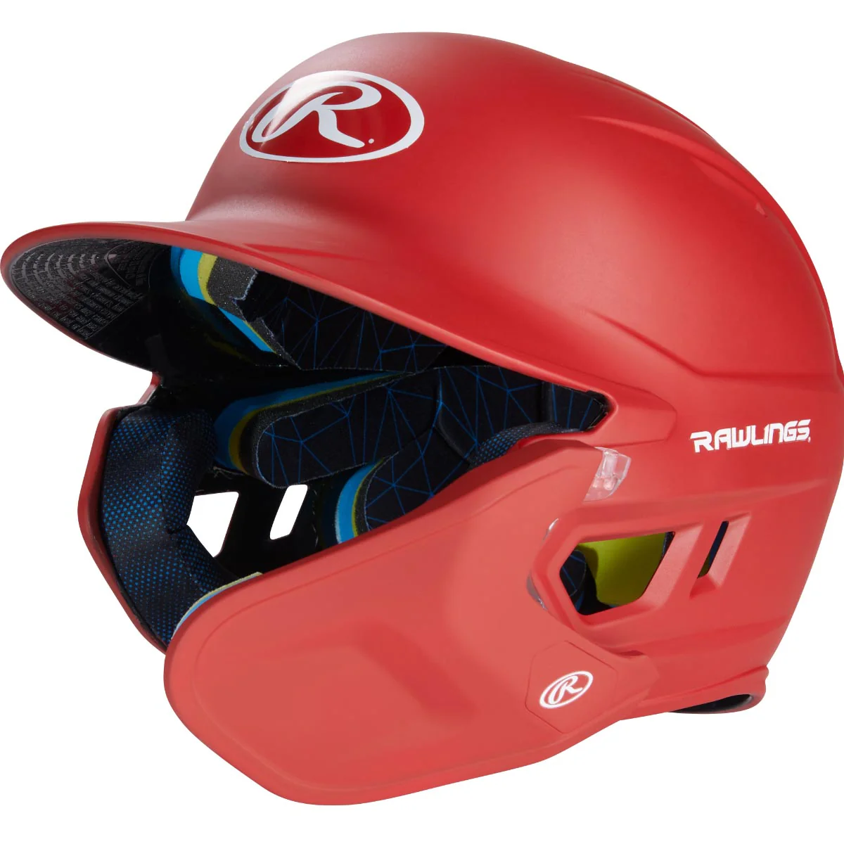 Rawlings Junior One Tone MACH Adjust Left Hand Batter Helmet with Adjustable Faceguard One - Image 4